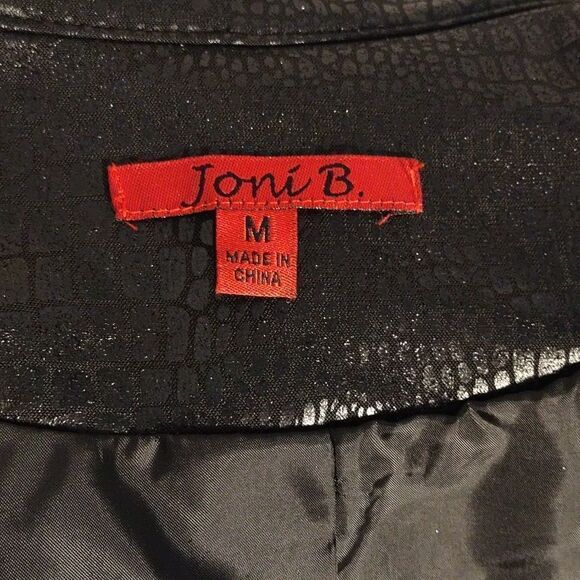 Joni B Croc Embossed Women's Jacket - Picture 7 of 8